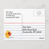 ようこそ新学期鉛筆はがき ポストカード (裏面)