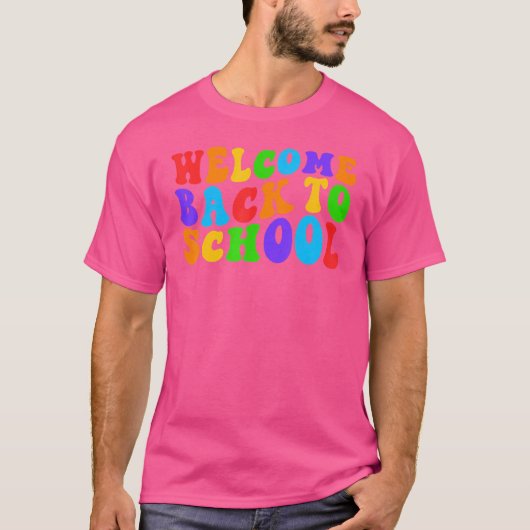 ようこそ新学期1日目の学校1 Tシャツ (正面)