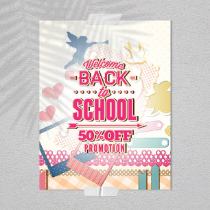 ようこそ新学期50%オフプロモーション チラシ