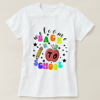 ようこそ新学期 おもしろい Tシャツ