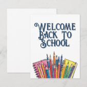 ようこそ新学期-カラフル開始 (正面/裏面)