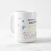 ようこそ新学期 コーヒーマグカップ (正面左)