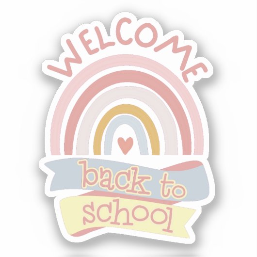 ようこそ新学期 シール (正面)