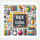 ようこそ新学期 スクエアシール (正面)