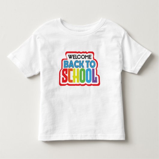 ようこそ新学期 トドラーTシャツ (正面)