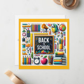 ようこそ新学期 ノートカード (正面/裏面インサイチュ)