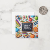 ようこそ新学期! ノートカード (正面/裏面インサイチュ)