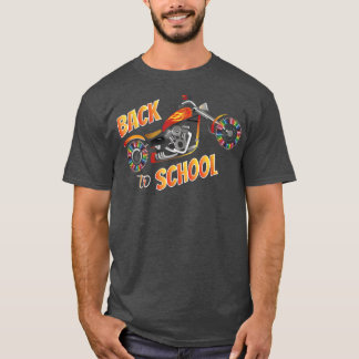 ようこそ新学期、バイクもしくは自転車に乗る人、モーターバイク Tシャツ