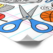 ようこそ新学期 ポスター (角)