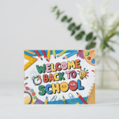 ようこそ新学期 ポストカード (スタンド正面)