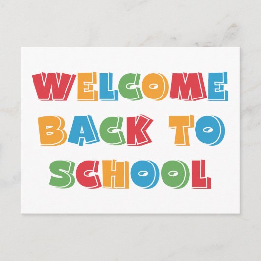 ようこそ新学期 ポストカード (正面)