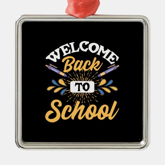 ようこそ新学期 メタルオーナメント (正面)
