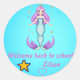 ようこそ新学期 ラウンドシール