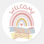 ようこそ新学期 ラウンドシール (正面)