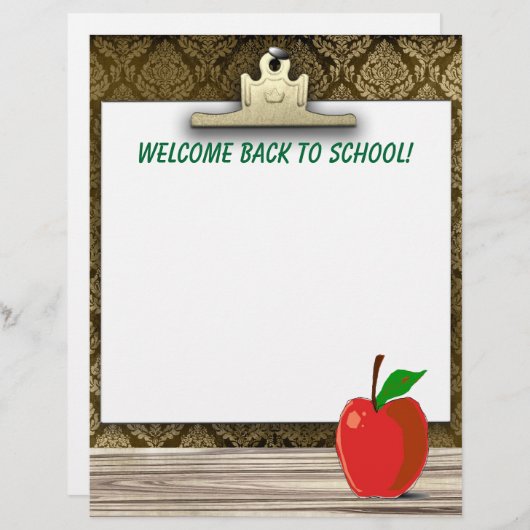 ようこそ新学期!便箋 (正面/裏面)