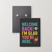 ようこそ新学期、先生感謝ギフト 缶バッジ (正面/裏面)