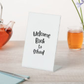 ようこそ新学期 台座サイン (インサイチュ)