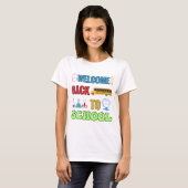 ようこそ新学期 |学生最高の向けギフト Tシャツ (正面フル)