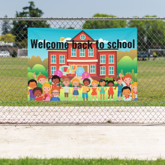 ようこそ新学期 横断幕 (インサイチュ)