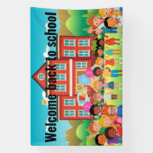 ようこそ新学期 横断幕 (縦)
