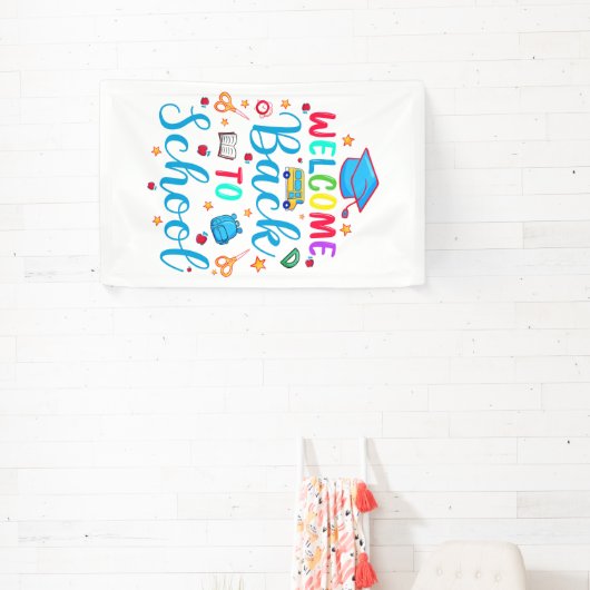 ようこそ新学期 横断幕 (インサイチュ)