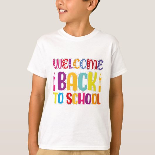 ようこそ新学期 Tシャツ (正面)