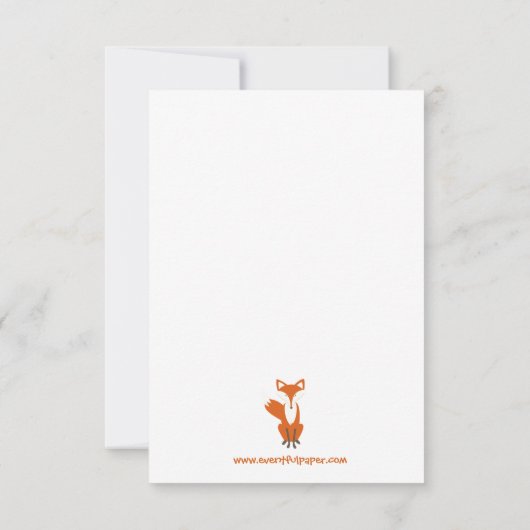 ようこそ新生児ウッドランド – 3x5お誕生日おめでとう 案内状 (裏面)