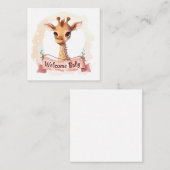 ようこそ新生児カード ノートカード (正面/裏面)
