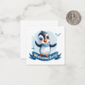 ようこそ新生児カード ノートカード (正面/裏面インサイチュ)