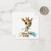 ようこそ新生児カード ノートカード (正面/裏面インサイチュ)