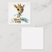 ようこそ新生児カード ノートカード (正面/裏面)