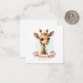 ようこそ新生児カード ノートカード (正面/裏面インサイチュ)