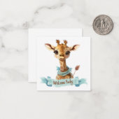 ようこそ新生児カード ノートカード (正面/裏面インサイチュ)