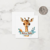 ようこそ新生児カード ノートカード (正面/裏面インサイチュ)