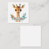 ようこそ新生児カード ノートカード (正面/裏面)