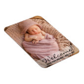 ようこそ新生児発表フォトマグネット マグネット (右側)