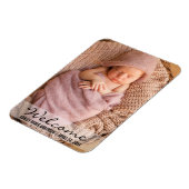 ようこそ新生児発表フォトマグネット マグネット (左側)