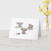 ようこそ新生児 カード (黄色い花)