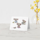 ようこそ新生児 カード (黄色い花)