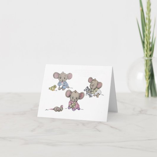 ようこそ新生児 カード (正面)