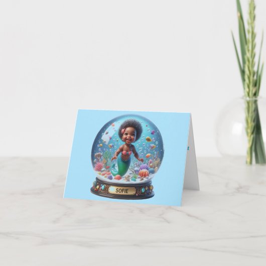 ようこそ新生児 パーソナライズされた 案内状 (正面)