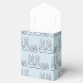 ようこそ新着ベビーシューズシャワーブルー フェイバーボックス (オープン)