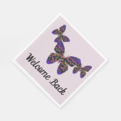 ようこそ明るい蝶ビジネスの従業員 スタンダードランチョンナプキン (角)