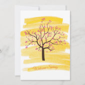 ようこそ春グリーティングカード シーズンカード (正面)