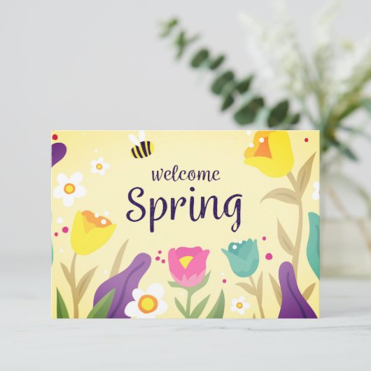 ようこそ春フローラ エンクロージャーカード (スタンド正面)