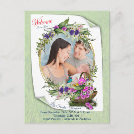 ようこそ春ベビーガール 案内ポストカード