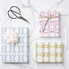 ようこそ春花模様 ラッピングペーパーシート