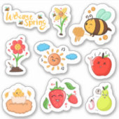 ようこそ春要素セット2プランナー シール (正面)