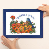 ようこそ春鳥と花ダウンロード可能 ポスター