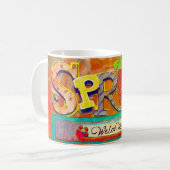 ようこそ春 コーヒーマグカップ (正面左)